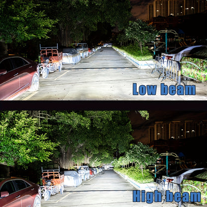 TOAUTO 2pcs 72W LED Headlight Bulb T7 H4 H7 H11 9005/HB3 9006/HB4 H1 H3 Hi/Low Beam Led Lamp